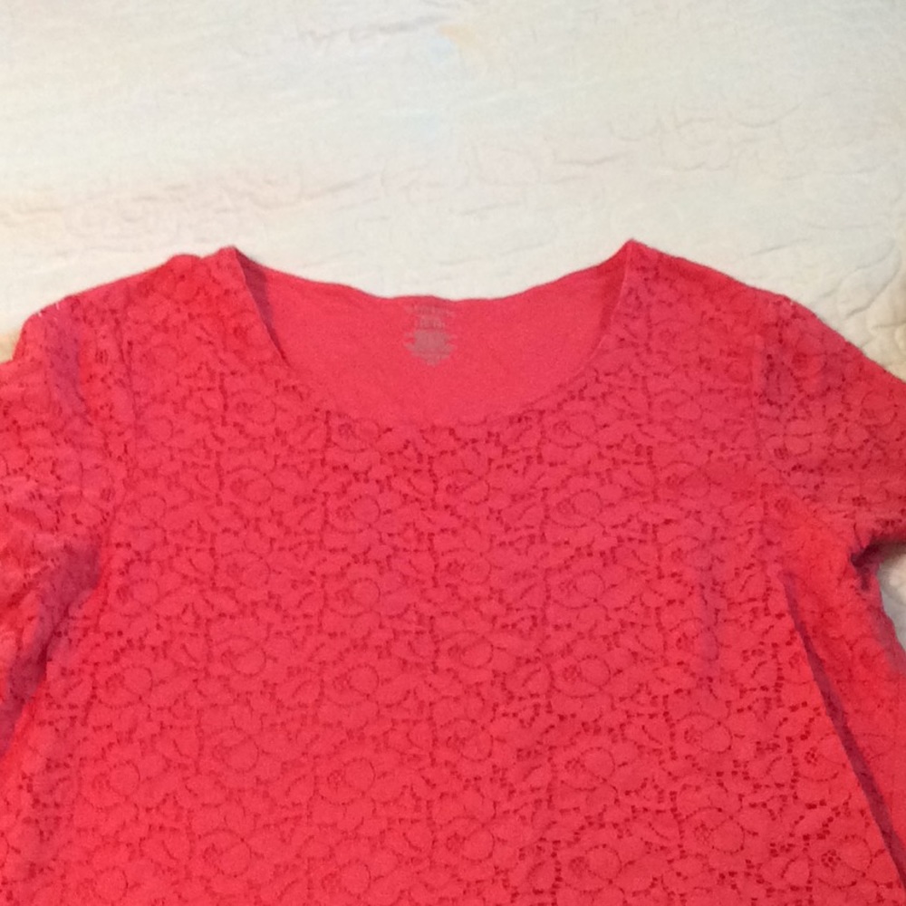 Coral pink top